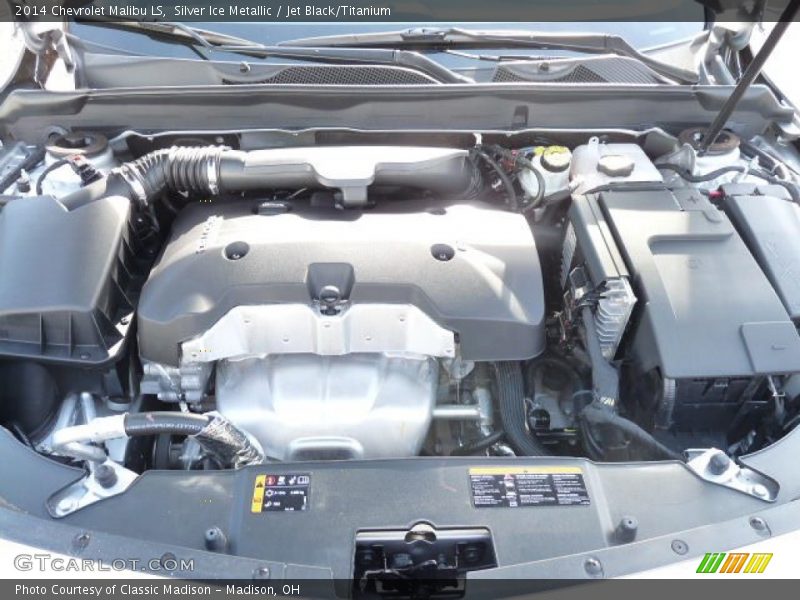 Silver Ice Metallic / Jet Black/Titanium 2014 Chevrolet Malibu LS
