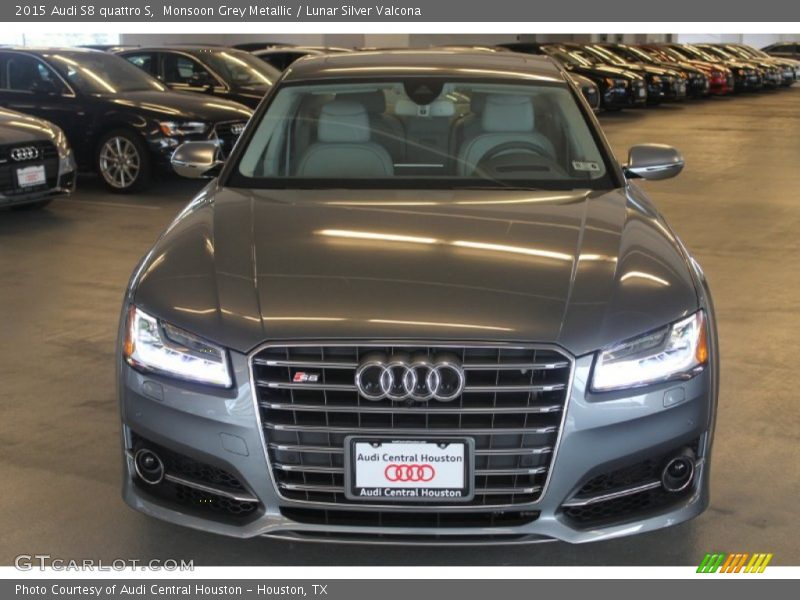 Monsoon Grey Metallic / Lunar Silver Valcona 2015 Audi S8 quattro S