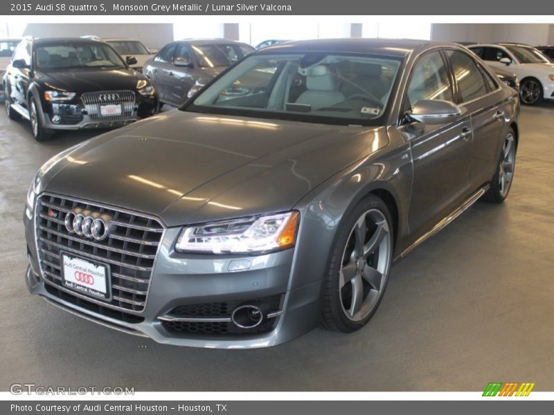 Monsoon Grey Metallic / Lunar Silver Valcona 2015 Audi S8 quattro S