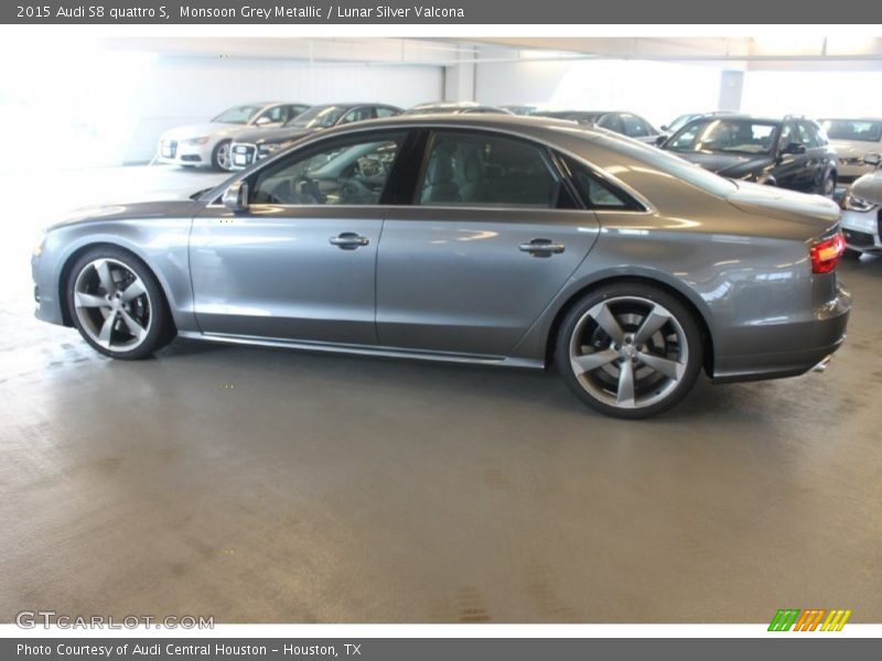 Monsoon Grey Metallic / Lunar Silver Valcona 2015 Audi S8 quattro S