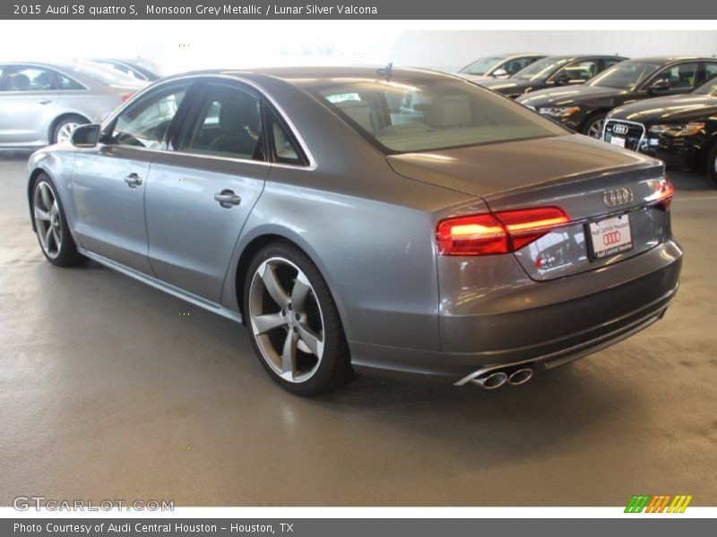 Monsoon Grey Metallic / Lunar Silver Valcona 2015 Audi S8 quattro S