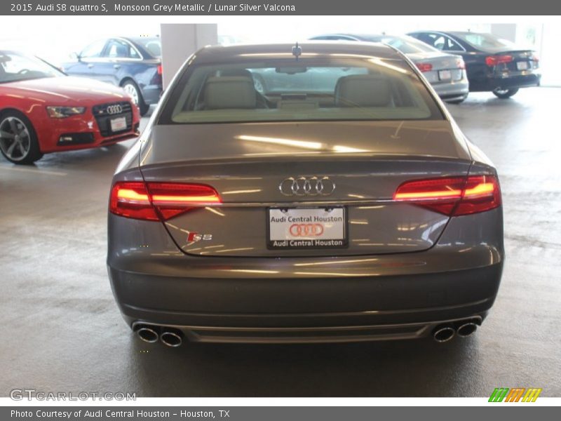 Monsoon Grey Metallic / Lunar Silver Valcona 2015 Audi S8 quattro S