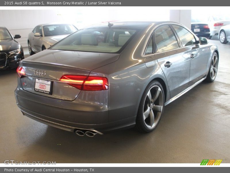Monsoon Grey Metallic / Lunar Silver Valcona 2015 Audi S8 quattro S