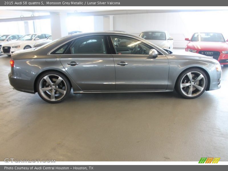 Monsoon Grey Metallic / Lunar Silver Valcona 2015 Audi S8 quattro S