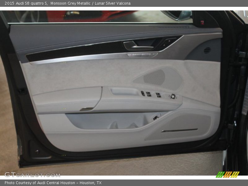 Monsoon Grey Metallic / Lunar Silver Valcona 2015 Audi S8 quattro S