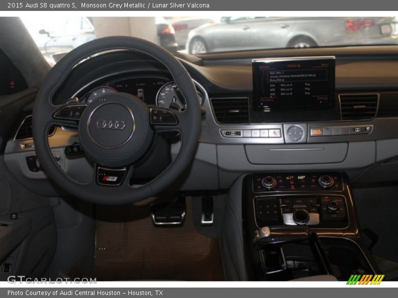 Monsoon Grey Metallic / Lunar Silver Valcona 2015 Audi S8 quattro S