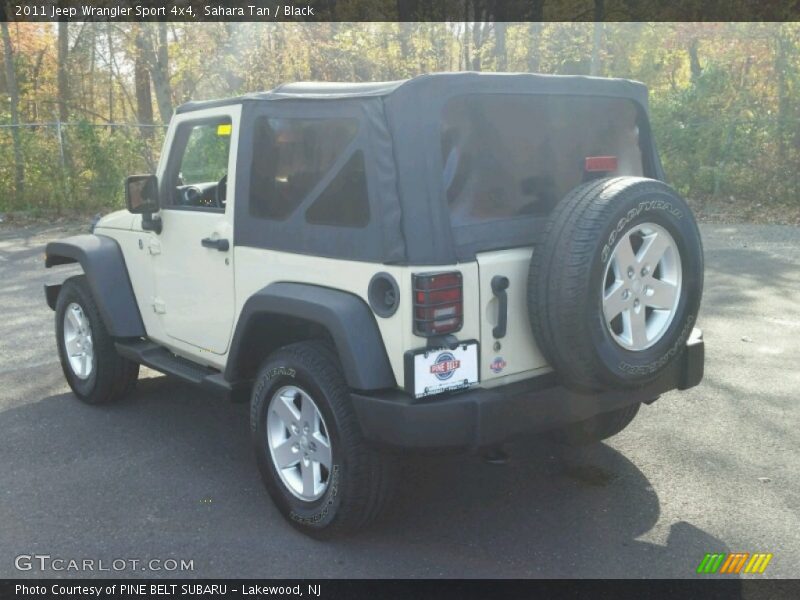 Sahara Tan / Black 2011 Jeep Wrangler Sport 4x4