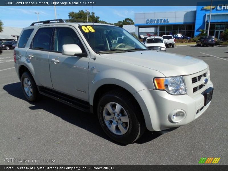 Light Sage Metallic / Camel 2008 Ford Escape Limited