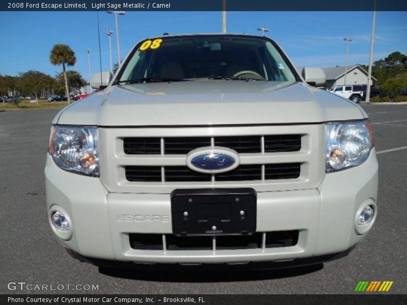 Light Sage Metallic / Camel 2008 Ford Escape Limited