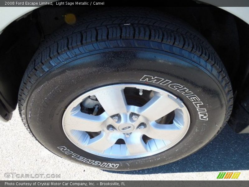 Light Sage Metallic / Camel 2008 Ford Escape Limited
