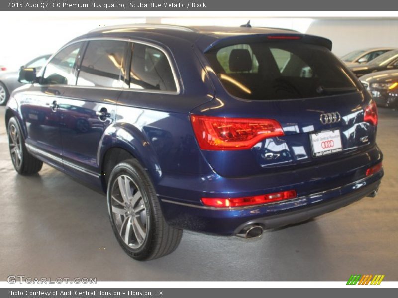 Scuba Blue Metallic / Black 2015 Audi Q7 3.0 Premium Plus quattro