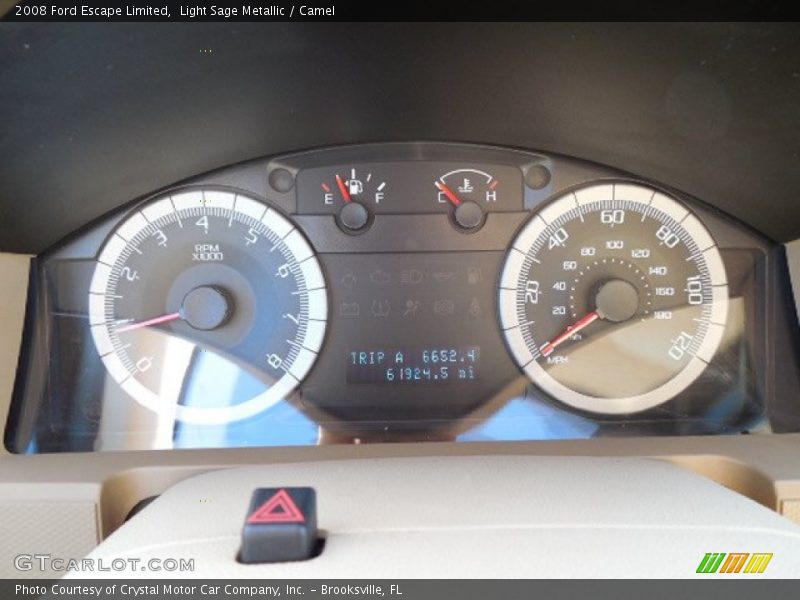 Light Sage Metallic / Camel 2008 Ford Escape Limited