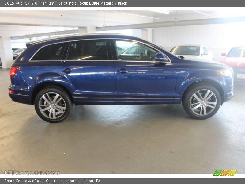 Scuba Blue Metallic / Black 2015 Audi Q7 3.0 Premium Plus quattro