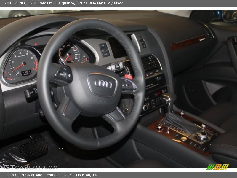 Scuba Blue Metallic / Black 2015 Audi Q7 3.0 Premium Plus quattro
