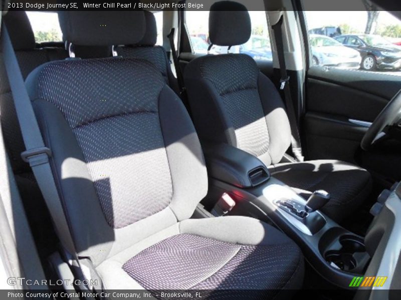 Winter Chill Pearl / Black/Light Frost Beige 2013 Dodge Journey SE
