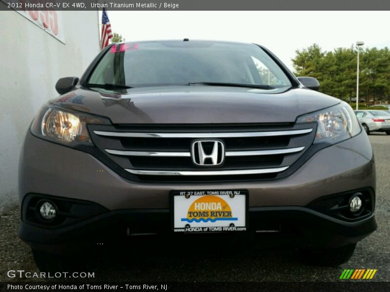 Urban Titanium Metallic / Beige 2012 Honda CR-V EX 4WD