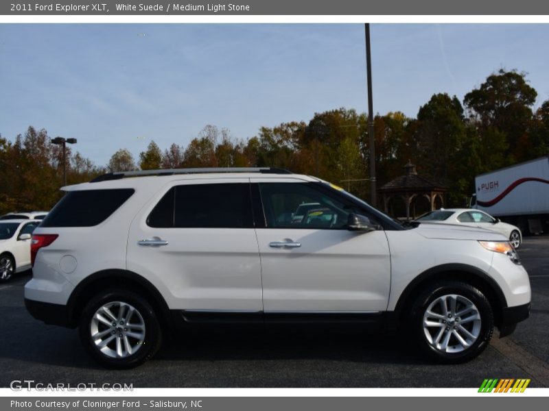 White Suede / Medium Light Stone 2011 Ford Explorer XLT