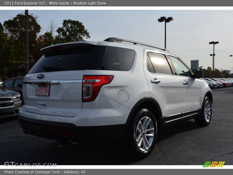White Suede / Medium Light Stone 2011 Ford Explorer XLT