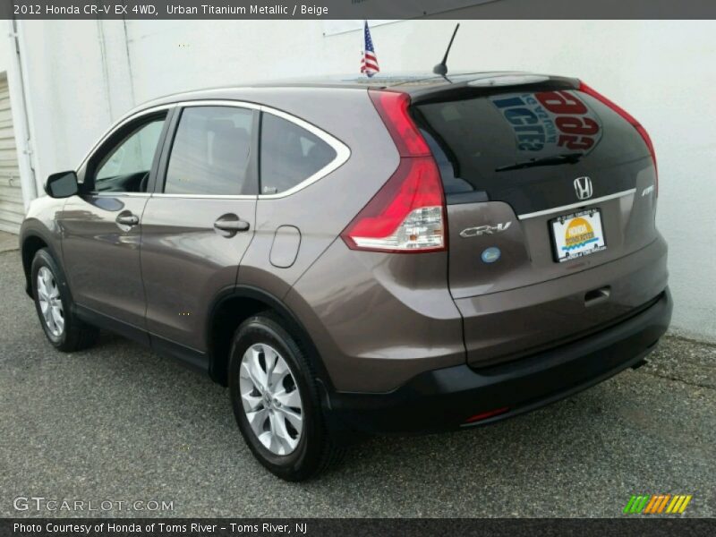 Urban Titanium Metallic / Beige 2012 Honda CR-V EX 4WD