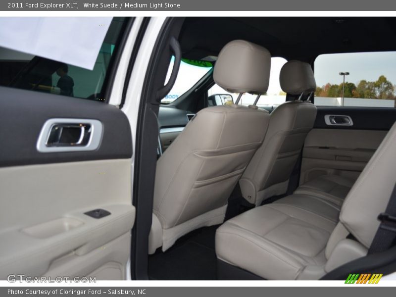 White Suede / Medium Light Stone 2011 Ford Explorer XLT