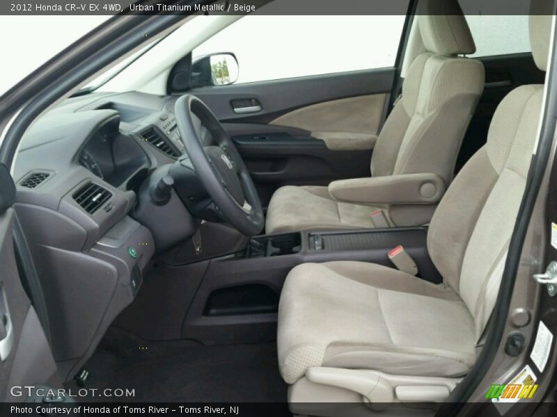 Urban Titanium Metallic / Beige 2012 Honda CR-V EX 4WD