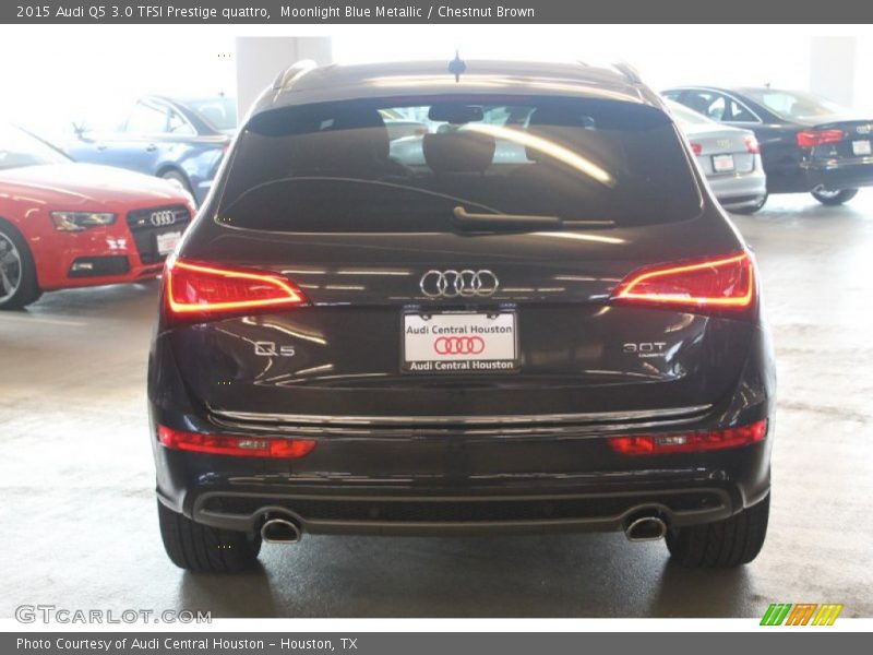 Moonlight Blue Metallic / Chestnut Brown 2015 Audi Q5 3.0 TFSI Prestige quattro