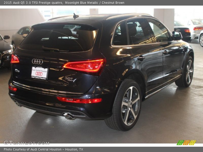 Moonlight Blue Metallic / Chestnut Brown 2015 Audi Q5 3.0 TFSI Prestige quattro