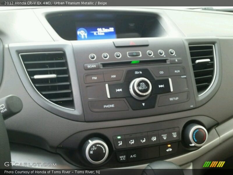 Urban Titanium Metallic / Beige 2012 Honda CR-V EX 4WD