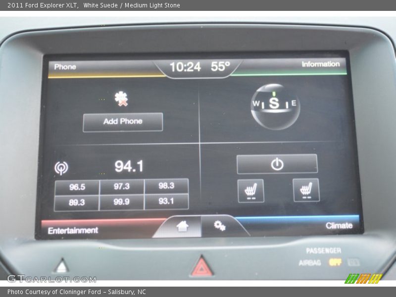 White Suede / Medium Light Stone 2011 Ford Explorer XLT