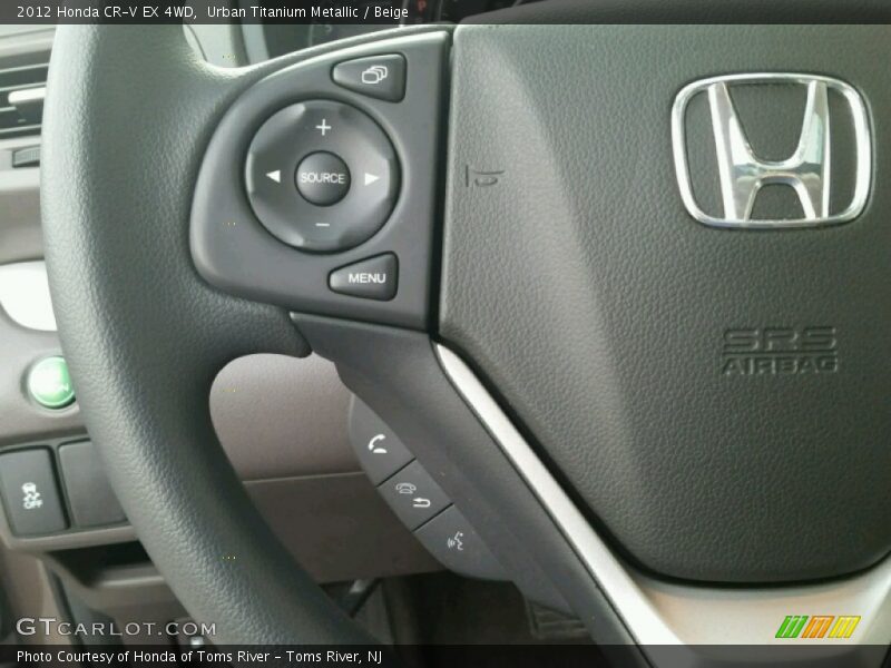 Urban Titanium Metallic / Beige 2012 Honda CR-V EX 4WD