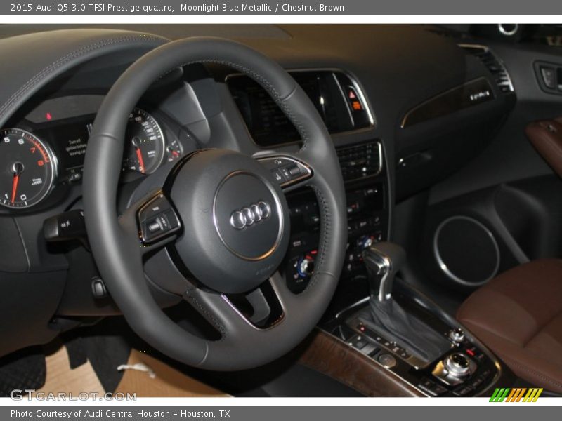 Moonlight Blue Metallic / Chestnut Brown 2015 Audi Q5 3.0 TFSI Prestige quattro