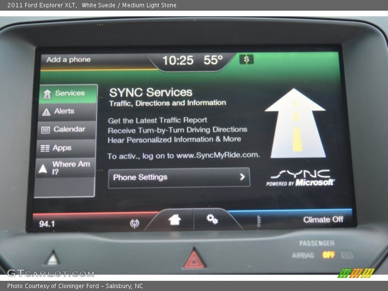White Suede / Medium Light Stone 2011 Ford Explorer XLT