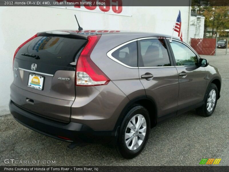 Urban Titanium Metallic / Beige 2012 Honda CR-V EX 4WD