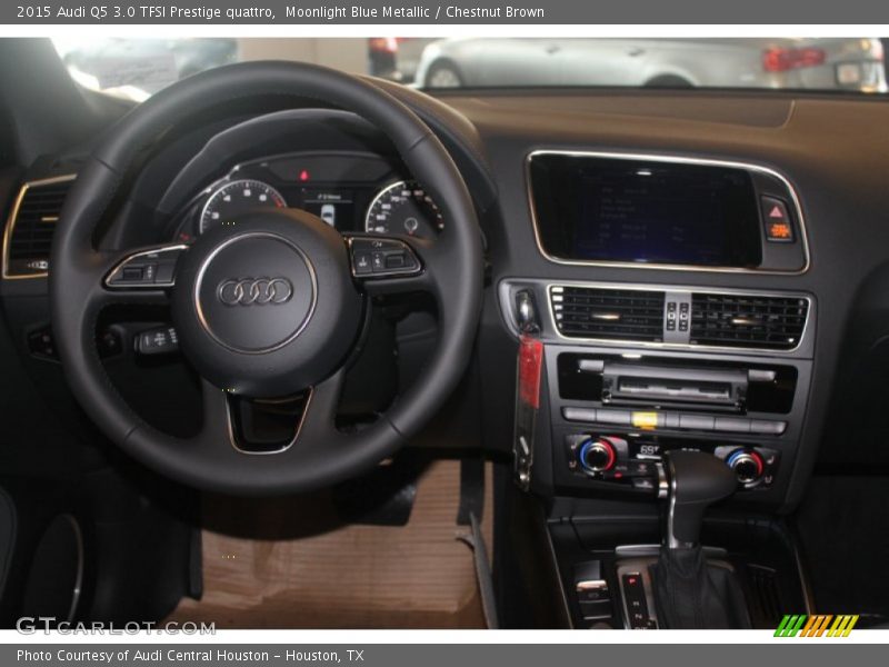 Moonlight Blue Metallic / Chestnut Brown 2015 Audi Q5 3.0 TFSI Prestige quattro