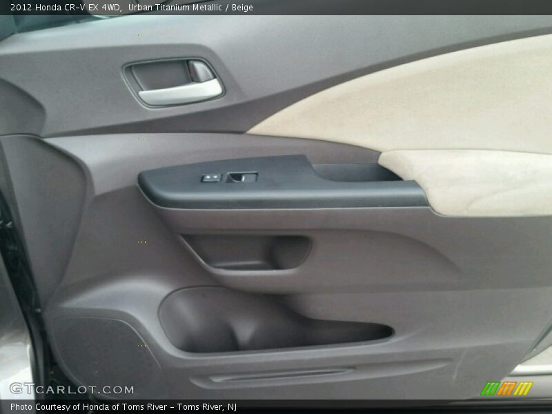 Urban Titanium Metallic / Beige 2012 Honda CR-V EX 4WD