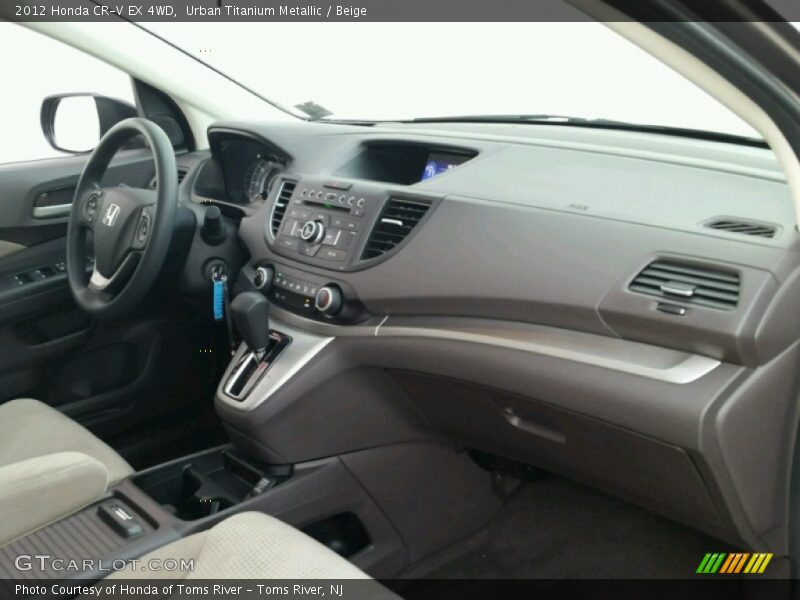Urban Titanium Metallic / Beige 2012 Honda CR-V EX 4WD