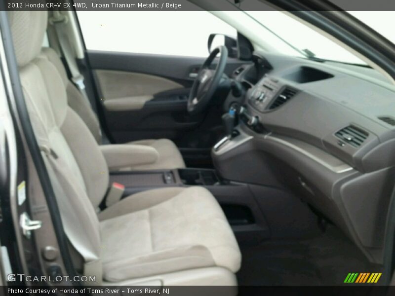 Urban Titanium Metallic / Beige 2012 Honda CR-V EX 4WD