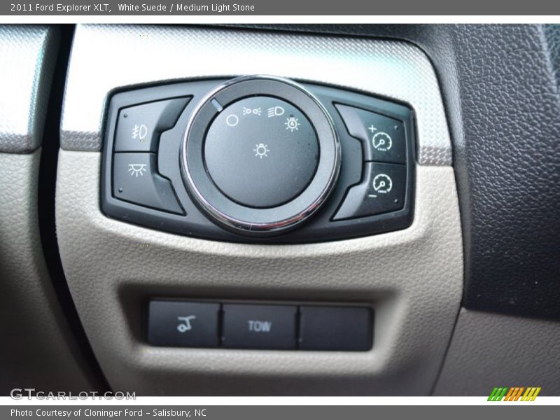 White Suede / Medium Light Stone 2011 Ford Explorer XLT