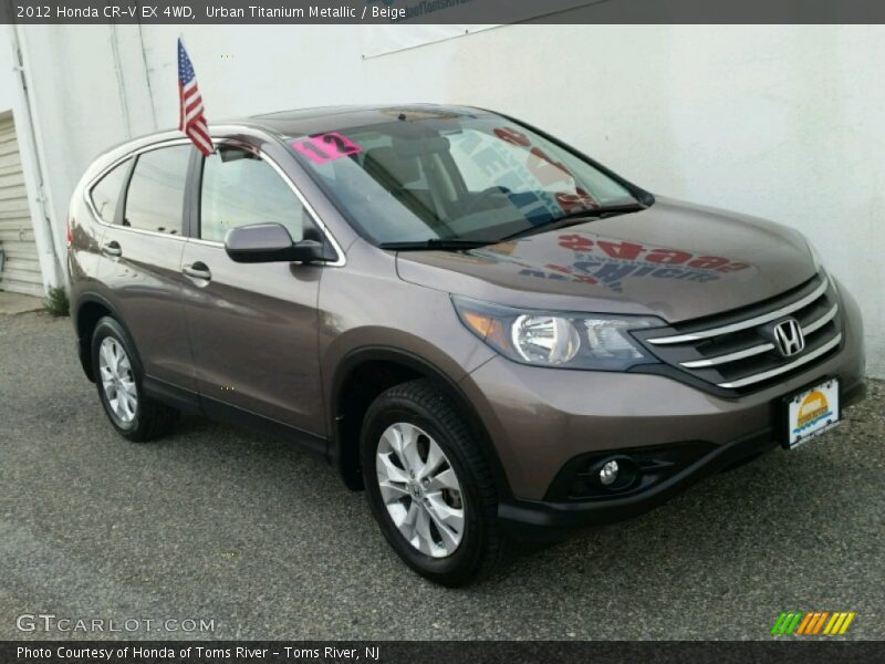 Urban Titanium Metallic / Beige 2012 Honda CR-V EX 4WD