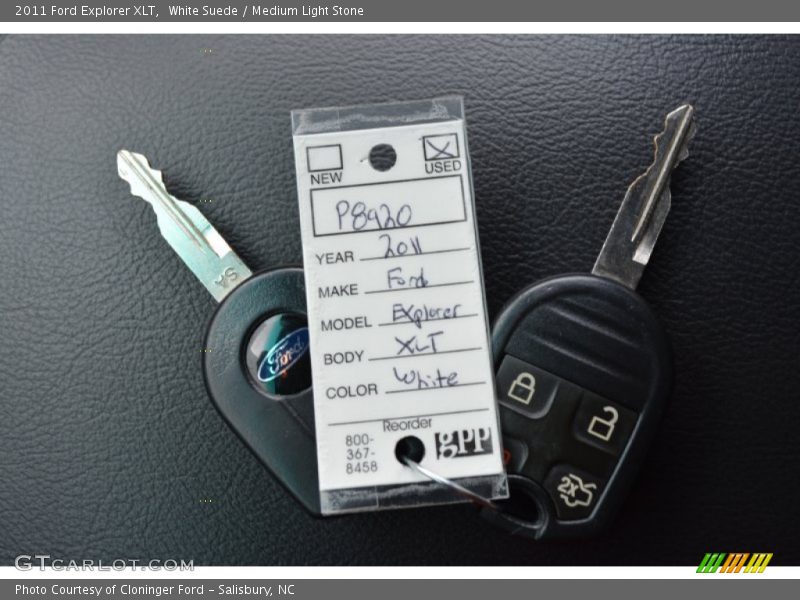 White Suede / Medium Light Stone 2011 Ford Explorer XLT