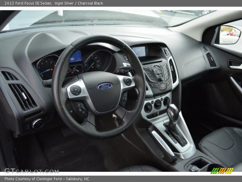 Ingot Silver / Charcoal Black 2013 Ford Focus SE Sedan