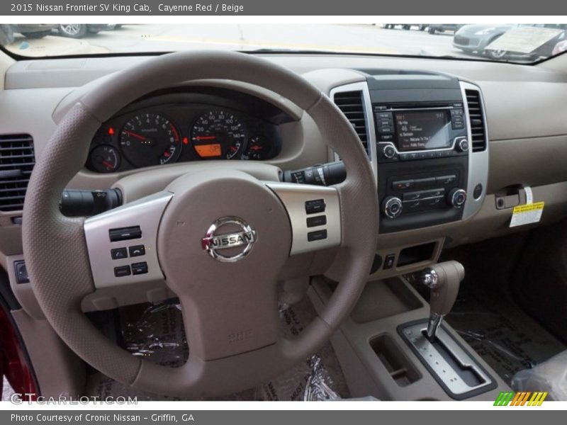 Cayenne Red / Beige 2015 Nissan Frontier SV King Cab