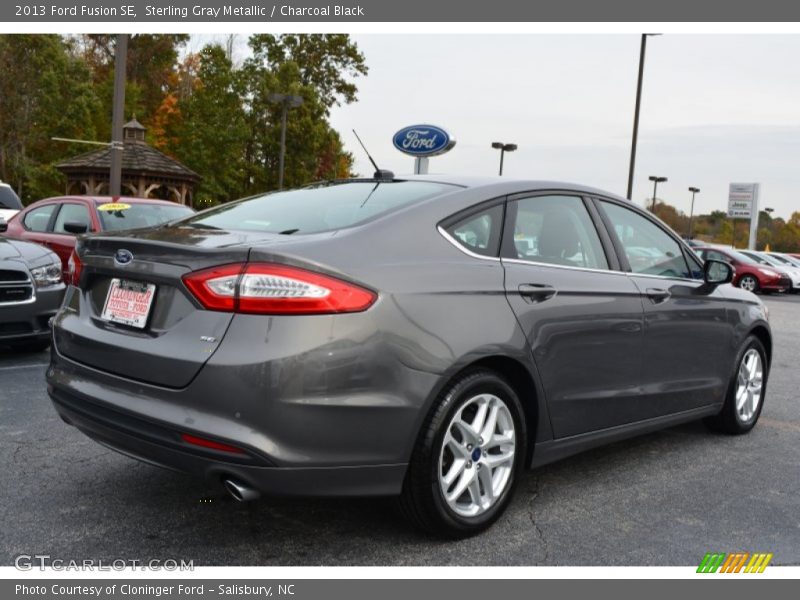 Sterling Gray Metallic / Charcoal Black 2013 Ford Fusion SE