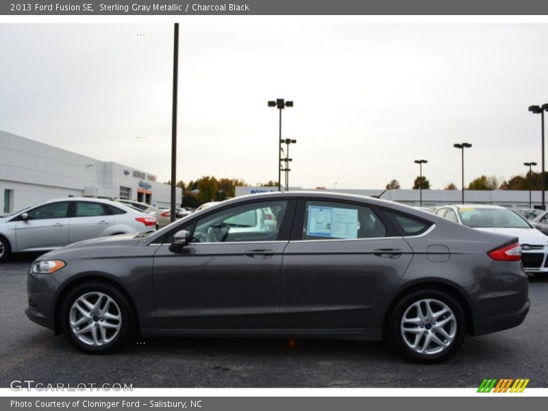 Sterling Gray Metallic / Charcoal Black 2013 Ford Fusion SE