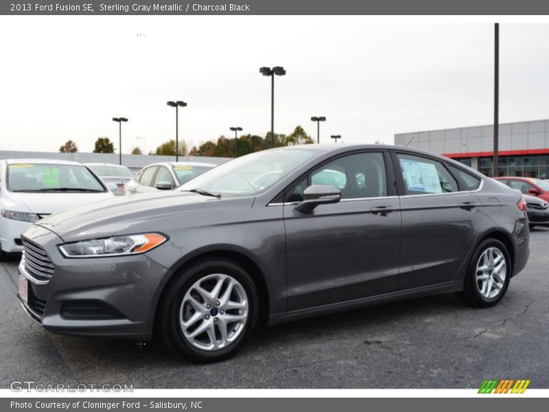 Sterling Gray Metallic / Charcoal Black 2013 Ford Fusion SE