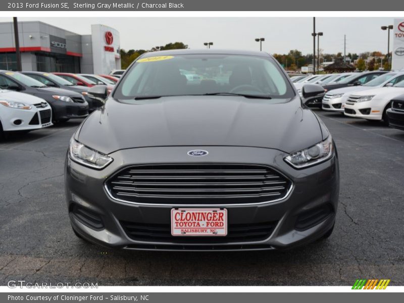 Sterling Gray Metallic / Charcoal Black 2013 Ford Fusion SE