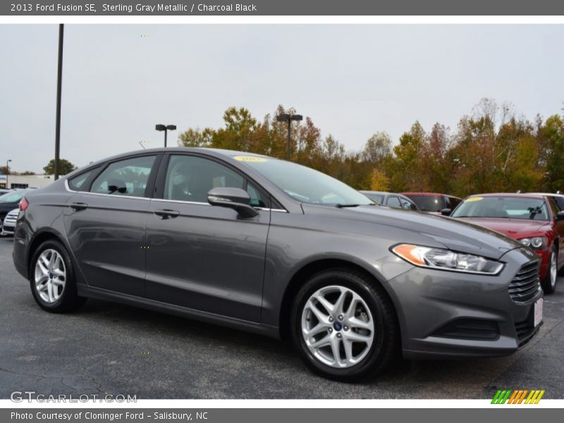 Sterling Gray Metallic / Charcoal Black 2013 Ford Fusion SE