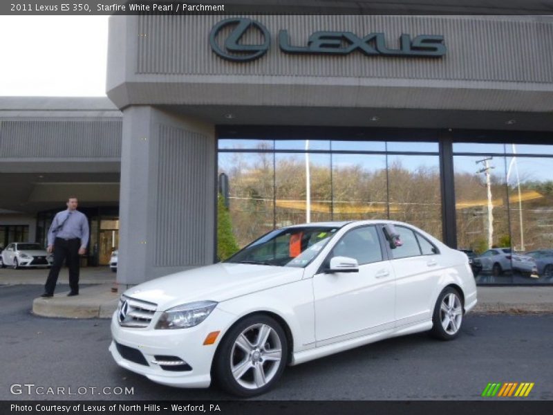 Starfire White Pearl / Parchment 2011 Lexus ES 350