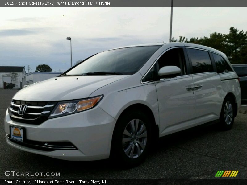 White Diamond Pearl / Truffle 2015 Honda Odyssey EX-L
