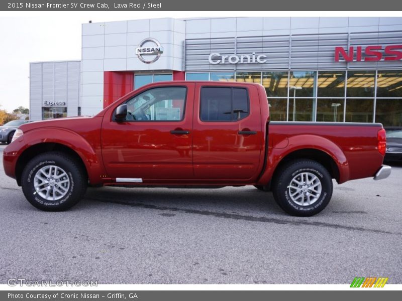 Lava Red / Steel 2015 Nissan Frontier SV Crew Cab